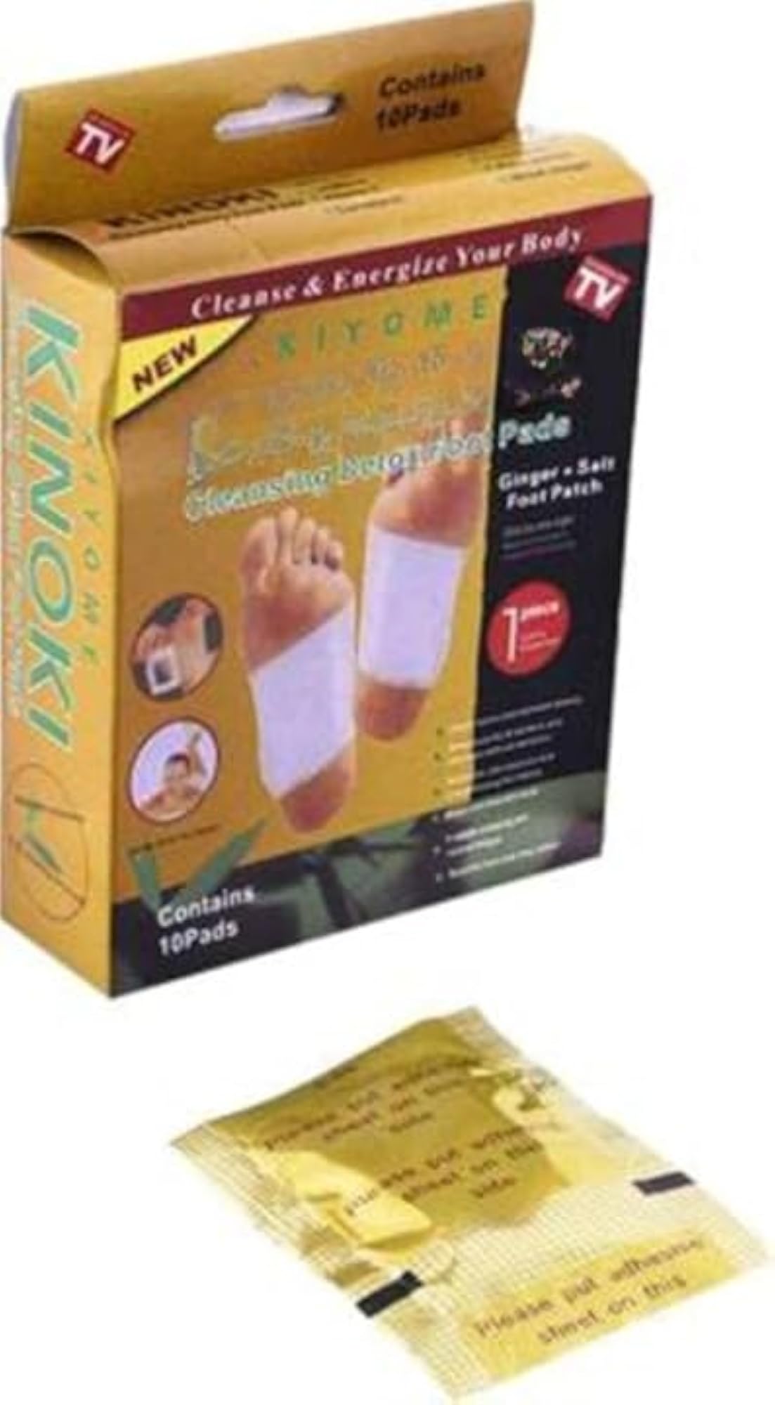 Ginger & Salt Detox Foot Pads for Body Cleansing